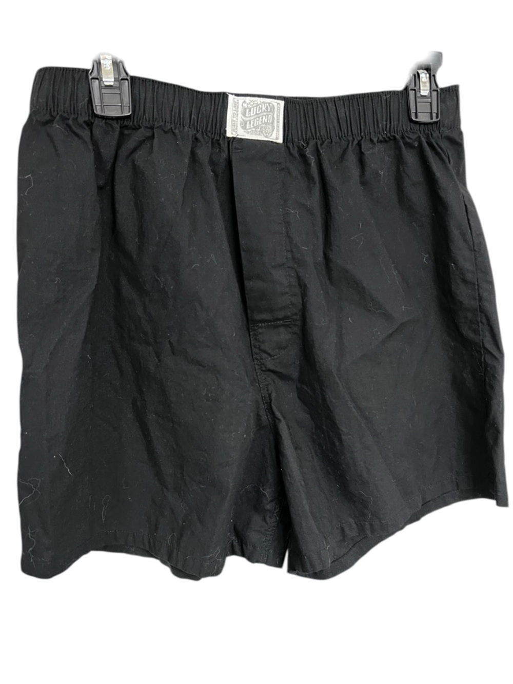 Women’s  Black Cotton Boxer Style Shorts